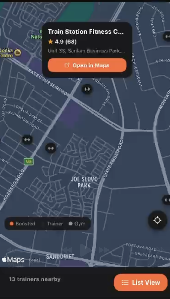 FitConnect app screen 3