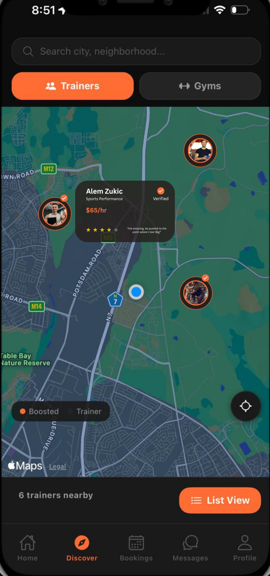 Get found by clients nearby.
